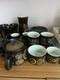 Vintage Denby Arabesque Brown Stoneware Coffee Set 1970s Dinner Tea Coffee