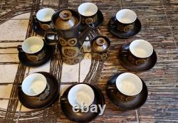 Vintage Denby Arabesque Large Breakfast Tea / Coffee Set 20 Pieces