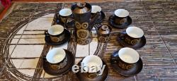 Vintage Denby Arabesque Large Breakfast Tea / Coffee Set 20 Pieces