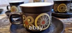 Vintage Denby Arabesque Large Breakfast Tea / Coffee Set 20 Pieces