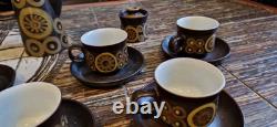 Vintage Denby Arabesque Large Breakfast Tea / Coffee Set 20 Pieces