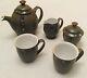 Vintage Denby Marrakesh Teapot, Milk Jug, Lidded Sugar, Mugs X 2