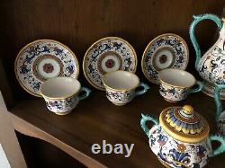 Vintage Deruta Italy Coffee Tea Set Buitoni New York