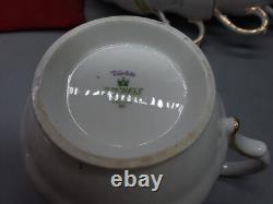 Vintage Duchess English Bone China Violets Tea Coffee Set Cups Saucers