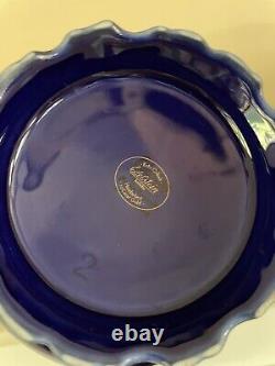 Vintage Edelstein Bavaria Etch Cobalt Coffee Pot & Tea Set 21pcs For 6 Excellent