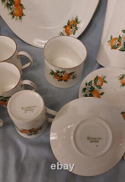 Vintage Elizabethan Coffee / Tea set Florida Oranges