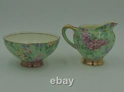 Vintage Empire Chintz Lilac Time Teapot/Coffee Pot Tea Set Sugar Bowl Creamer