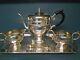 Vintage Epns Silver Plate Coffee Set With Tray Sugar Tongs