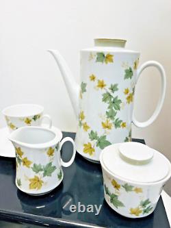 Vintage Eschenbach Bavaria White Ivy Pattern 15 piece Coffee or Tea Set (10)