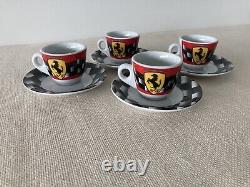 Vintage FERRARI Coffee Espresso Cups Official Licensed Product Set of 12