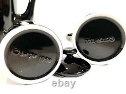 Vintage Fitz & Floyd Coffee Service 6 Cup Total Black Japan MCM Rare