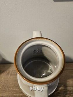 Vintage Fjord Denby Coffee / Teapot and Creamer Set Stoneware Made in England