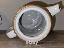 Vintage Fjord Denby Coffee / Teapot and Creamer Set Stoneware Made in England