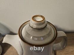 Vintage Fjord Denby Coffee / Teapot and Creamer Set Stoneware Made in England