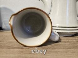 Vintage Fjord Denby Coffee / Teapot and Creamer Set Stoneware Made in England