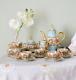 Vintage Foreign Alt Wien, Fragonards Love Story Blue Gold Espresso Coffee Set