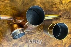 Vintage Four Piece Vebelux Copper & Hammered Brass Coffee Set
