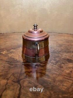 Vintage Four Piece Vebelux Copper & Hammered Brass Coffee Set