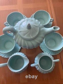 Vintage Franciscan Coronado Aqua Swirl Coffee set Free Shipping in US
