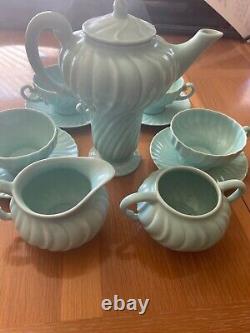 Vintage Franciscan Coronado Aqua Swirl Coffee set Free Shipping in US
