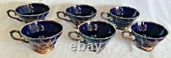 Vintage Friedrich Deusch silver overlay Western Germany Porcelain Coffee Pot Set
