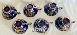 Vintage Friedrich Deusch silver overlay Western Germany Porcelain Coffee Pot Set
