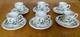 Vintage Gien France Espresso Oiseaux De Paradis Coffee Cup & Saucer 6 Piece Set