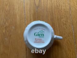 Vintage GIEN France espresso Oiseaux de Paradis coffee cup & saucer 6 Piece Set
