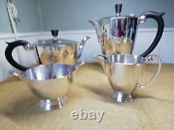 Vintage Garrard & Co 4 Piece Regent Plate Tea / Coffee Set Grecian Style