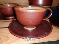 Vintage Geoffrey Whiting Studio Pottery Coffee Set