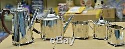 Vintage George 111, Circa 1701 Sterling Silver 5 Piece Tea and Coffee Set 86 TOZ