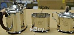 Vintage George 111, Circa 1701 Sterling Silver 5 Piece Tea and Coffee Set 86 TOZ
