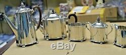 Vintage George 111, Circa 1701 Sterling Silver 5 Piece Tea and Coffee Set 86 TOZ