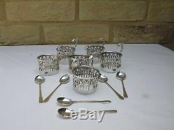 Vintage George Johnson (crescent China) Art Deco Coffee Set/silver Holders