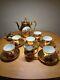 Vintage Gold Gilded Fragonard Corting Couple Foreign Decor Tea Set