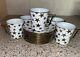 Vintage Gold Star Espresso Mini Coffee Mug Tea Cups And Saucers Set Of 6, 12 Pc