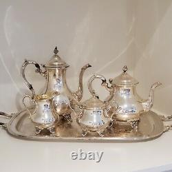 Vintage Gorham Silverplate Coffee/tea Service Set Duchess Ep Yc1901-1904 6 Pc