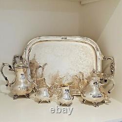 Vintage Gorham Silverplate Coffee/tea Service Set Duchess Ep Yc1901-1904 6 Pc