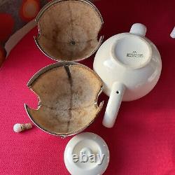 Vintage Heatmaster Set, Teapot, Coffee Pot and Sugar Bowl, insulated covers