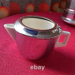 Vintage Heatmaster Set, Teapot, Coffee Pot and Sugar Bowl, insulated covers