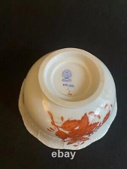 Vintage Herend Coffee Set Apponyi Rust Chinese Bouquet