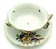 Vintage Herend Footed Cup And Saucer Set #734 Fruits & Flowers Bfr Tea / Coffee