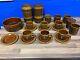 Vintage Hornsea Heirloom Brown Set 23 Pieces 70s Made In England Great Condition