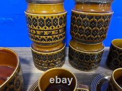 Vintage Hornsea Heirloom Brown Set 23 Pieces 70s Made In England Great Condition