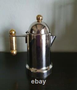 Vintage INOX 18/10 Italy Stovetop Espresso Coffee Maker Complete Set Collectable
