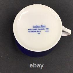 Vintage In Glaze Blue Fitz & Floyd Tea/Coffee Cup Set Of 2