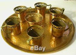 Vintage Israeli Hand Made And Hallmarked By Oppenheim Coffee Set