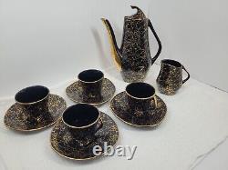 Vintage Iza Coffee Set by J. Wrzesien for Chodziez, Poland, 1950s Set Of 10