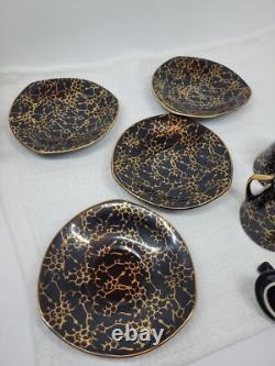 Vintage Iza Coffee Set by J. Wrzesien for Chodziez, Poland, 1950s Set Of 10
