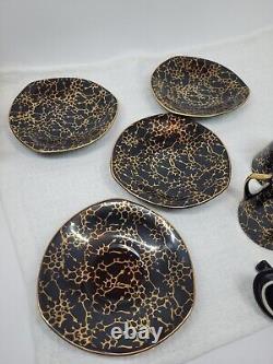 Vintage Iza Coffee Set by J. Wrzesien for Chodziez, Poland, 1950s Set Of 10